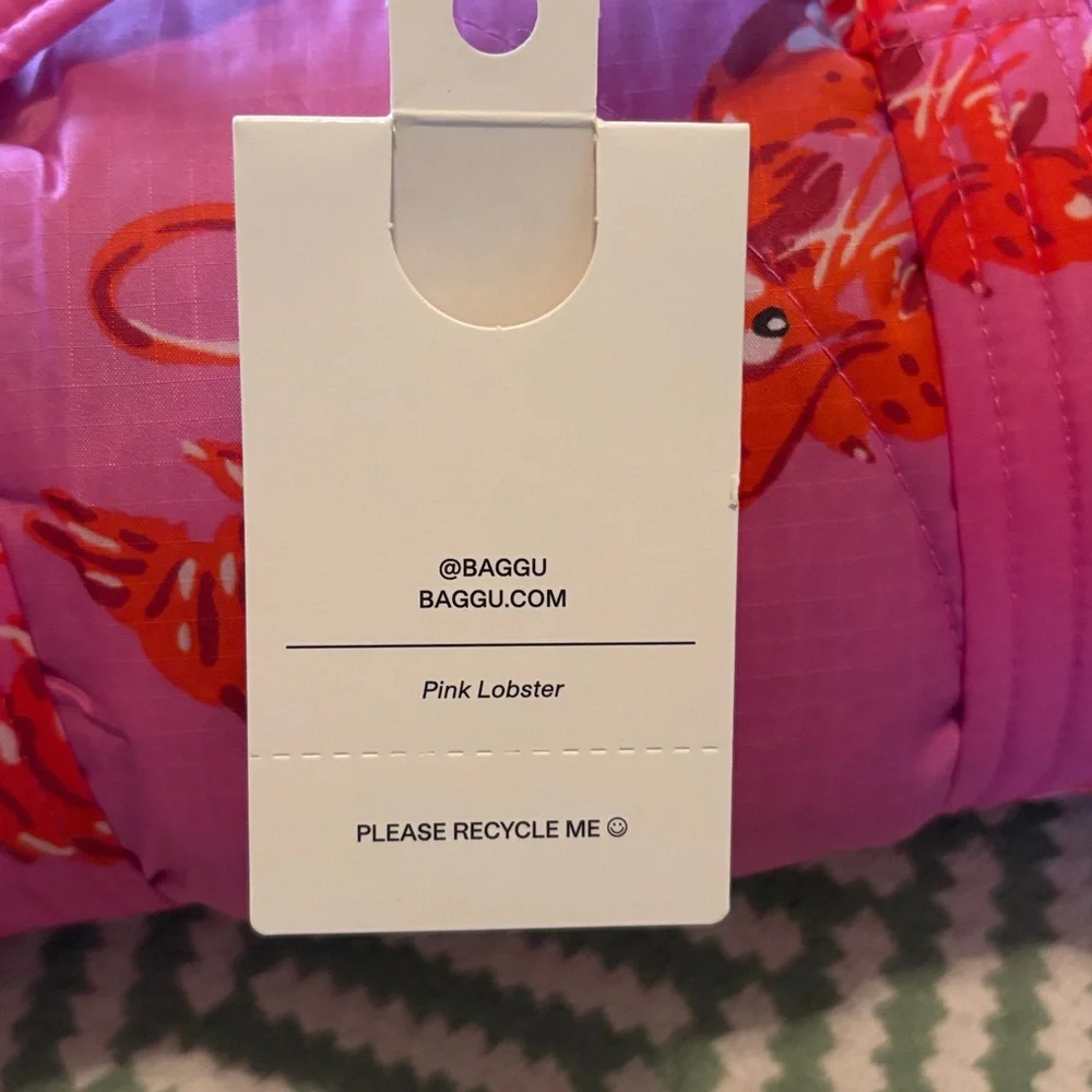 NWT BAGGU Puffy Picnic Blanket Lobster - Picture 3 of 6